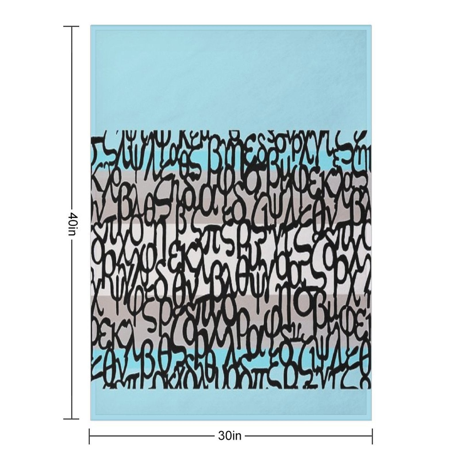 Colours of Greece Easy Care Throw Blanket