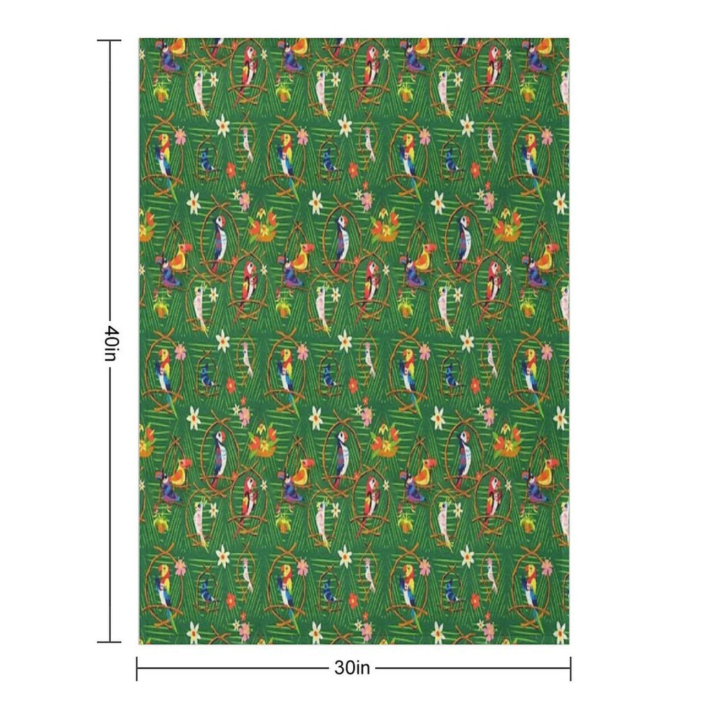 Enchanted Tiki Room Velvety-soft Throw Blanket