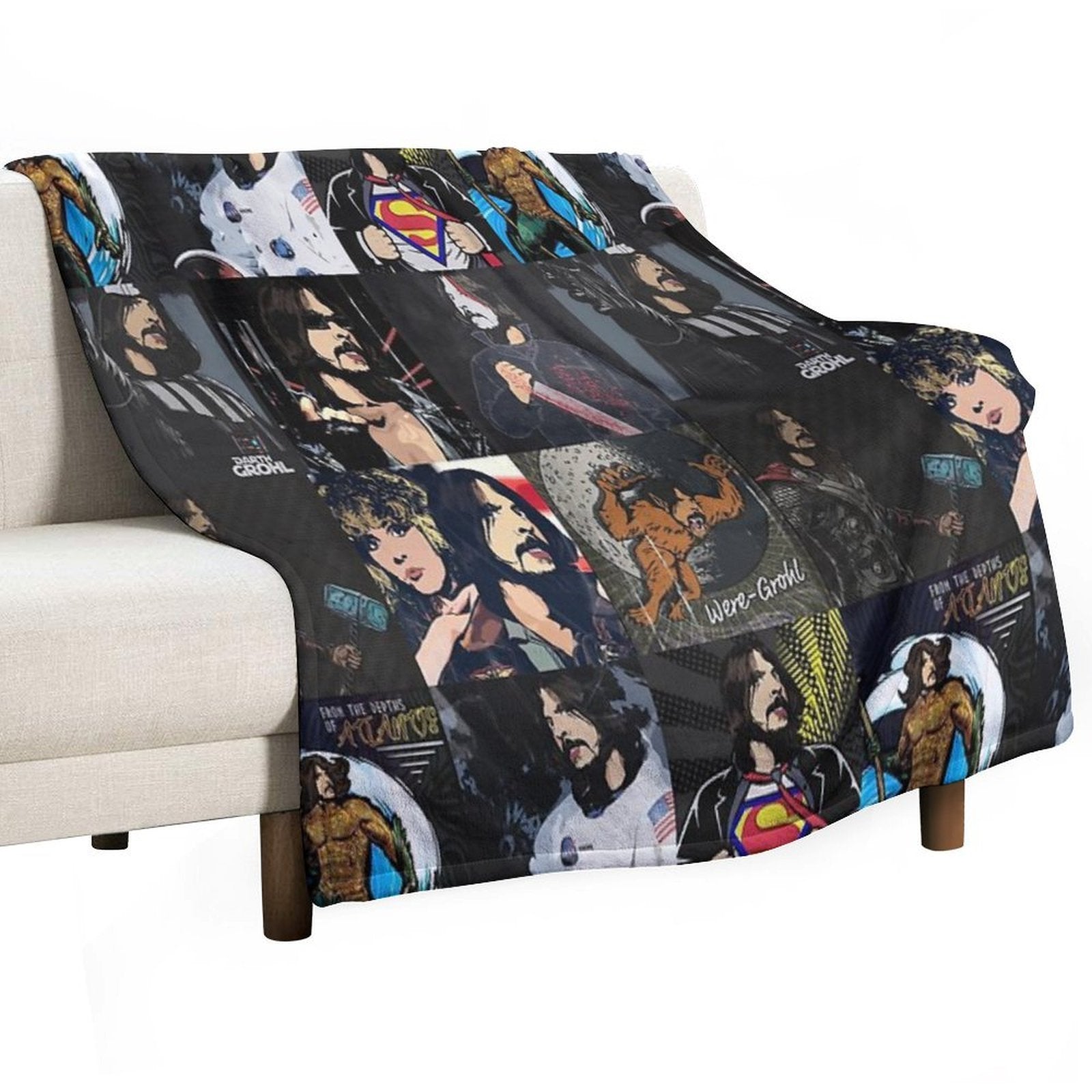 There Goes My Hero Collage Durable Throw Blanket