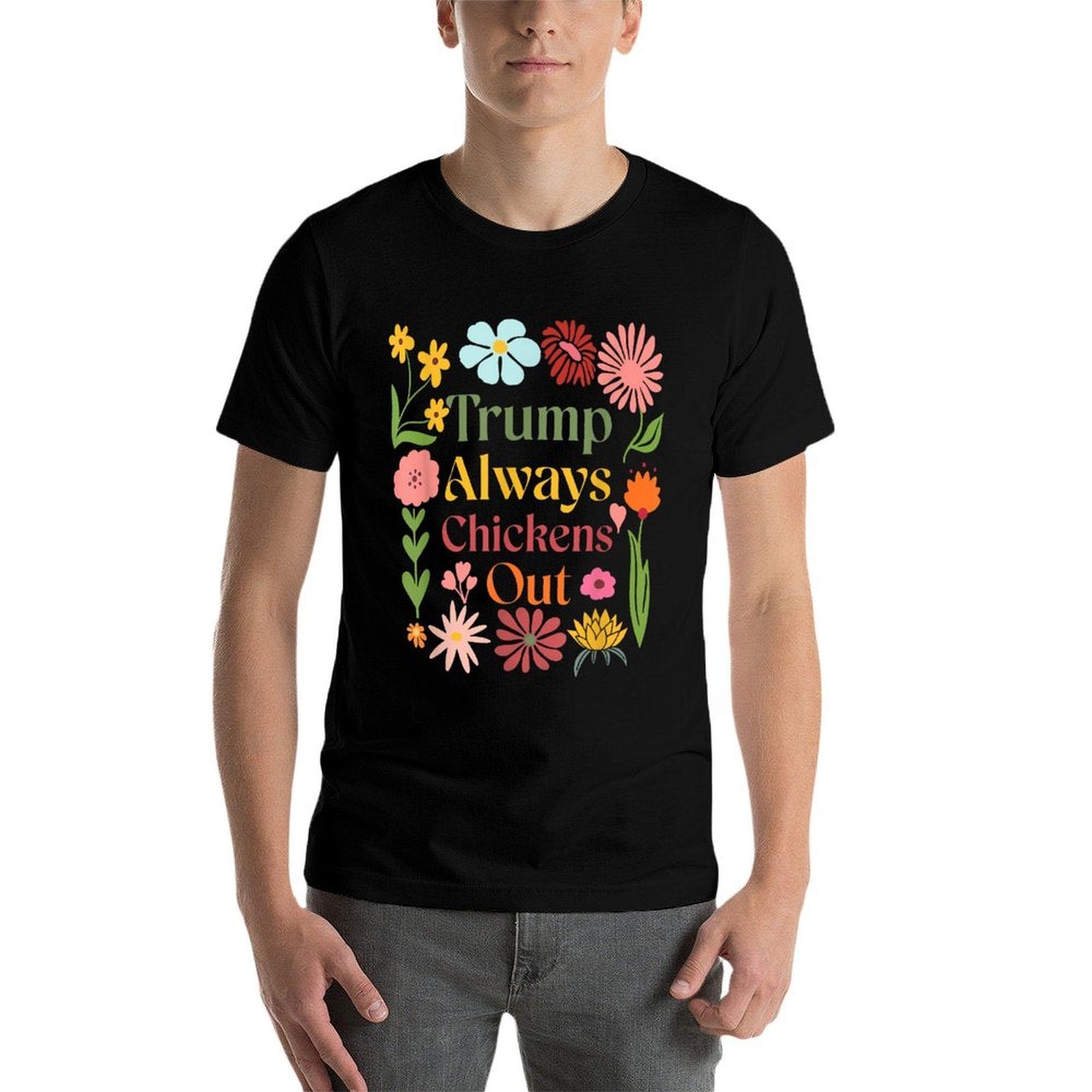 Trumps Always Chicken Out Taco America Vintage  Cotton T-Shirt