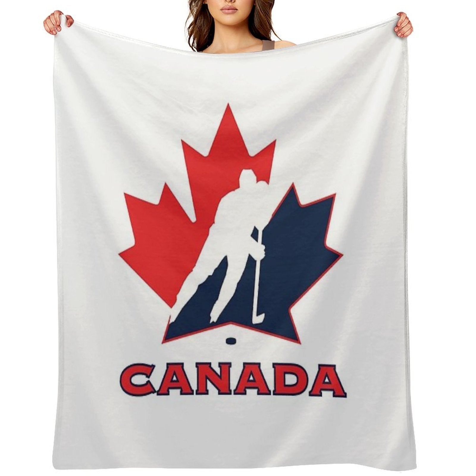 Hockey, Canada Multi-functional Throw Blanket