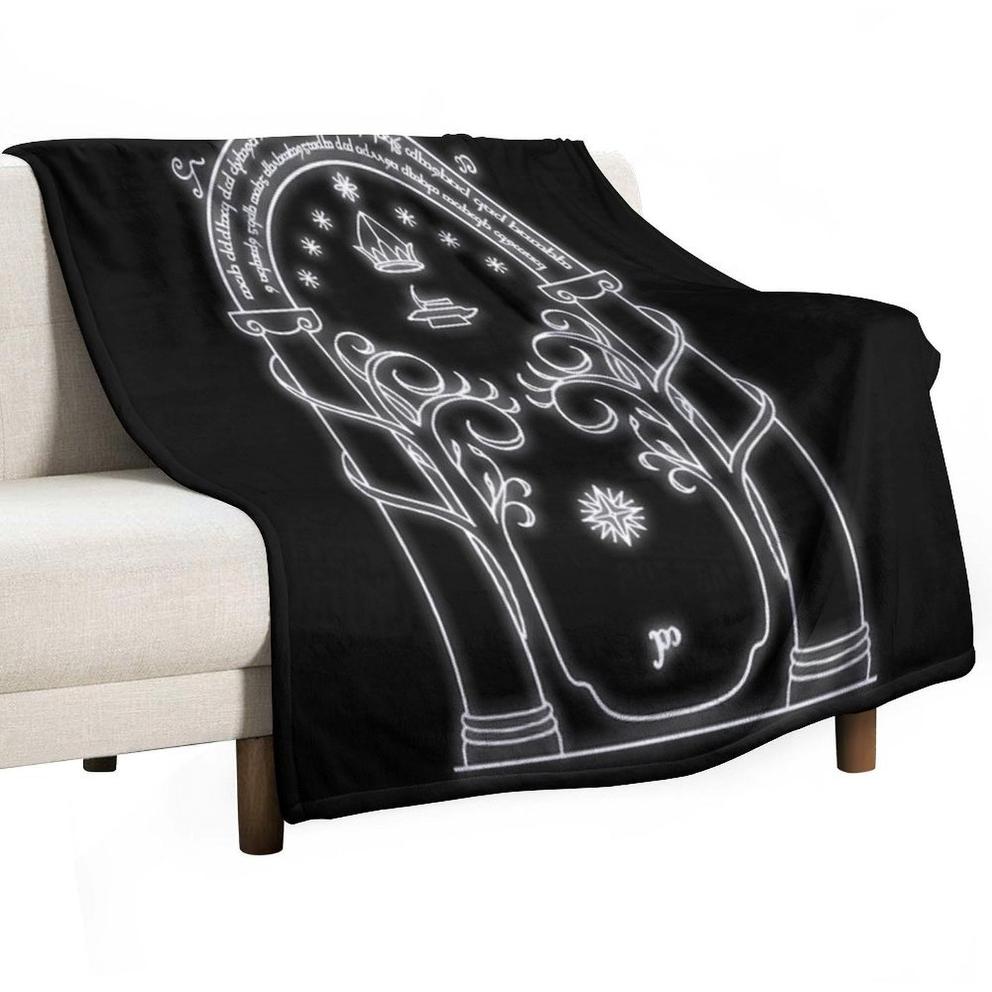 Mines of Moria Door Velvety-soft Throw Blanket