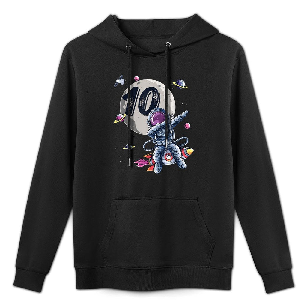 10 Years Old Birthday Boy Astronaut Gifts Space 10th B-Day Pilling-Resistant Hoodie