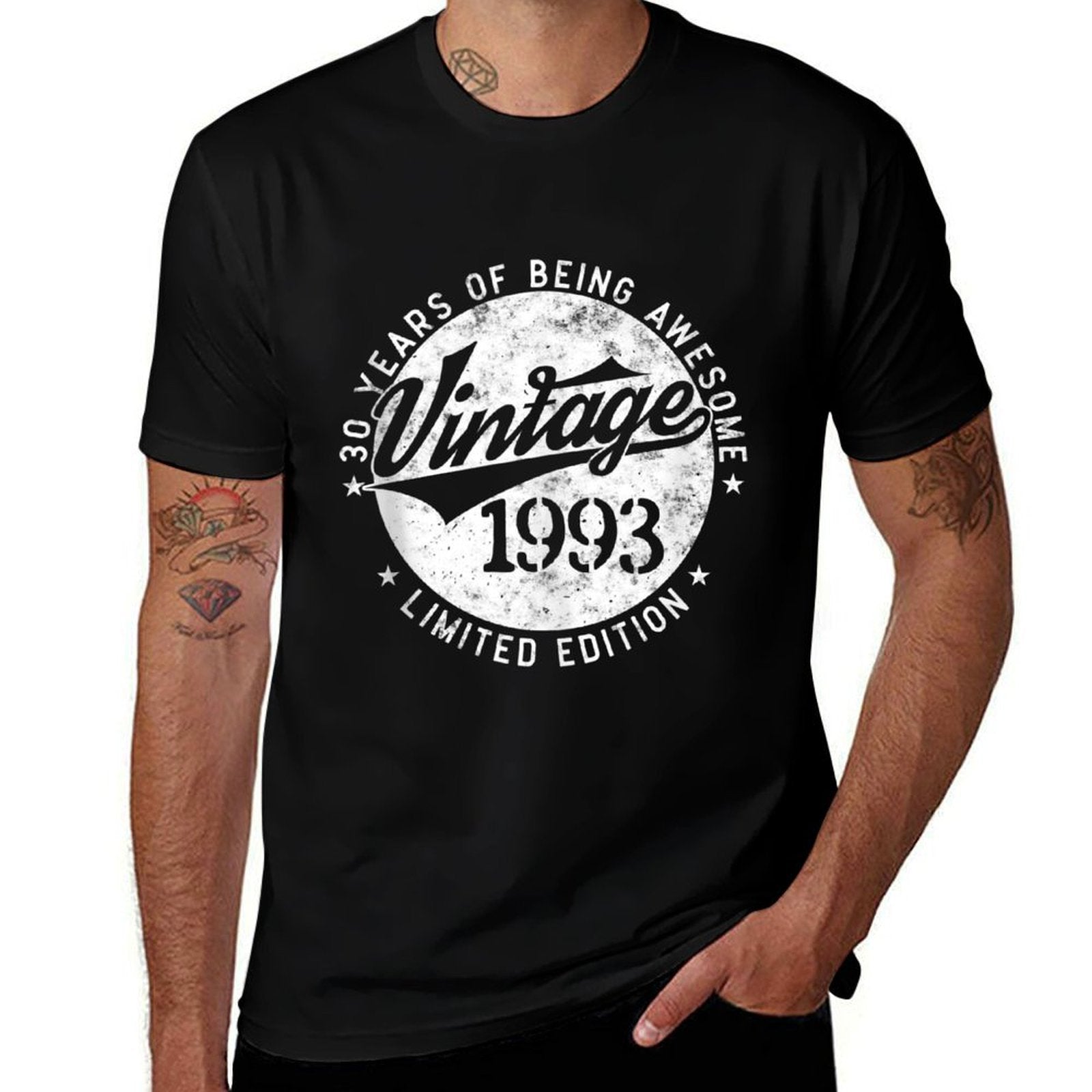 30 Year Old Gifts Vintage 1993 Limited Edition 30th Birthday  Fade-proof Color T-Shirt