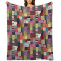 Another Patchwork Textured Fabric Design Lightweight Throw Blanket
