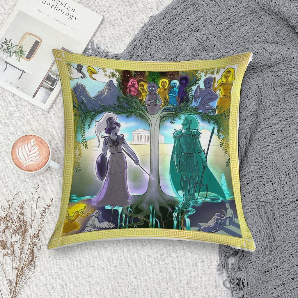 Athena's Tapestry Soft Shrink-Resistant Throw Pillow