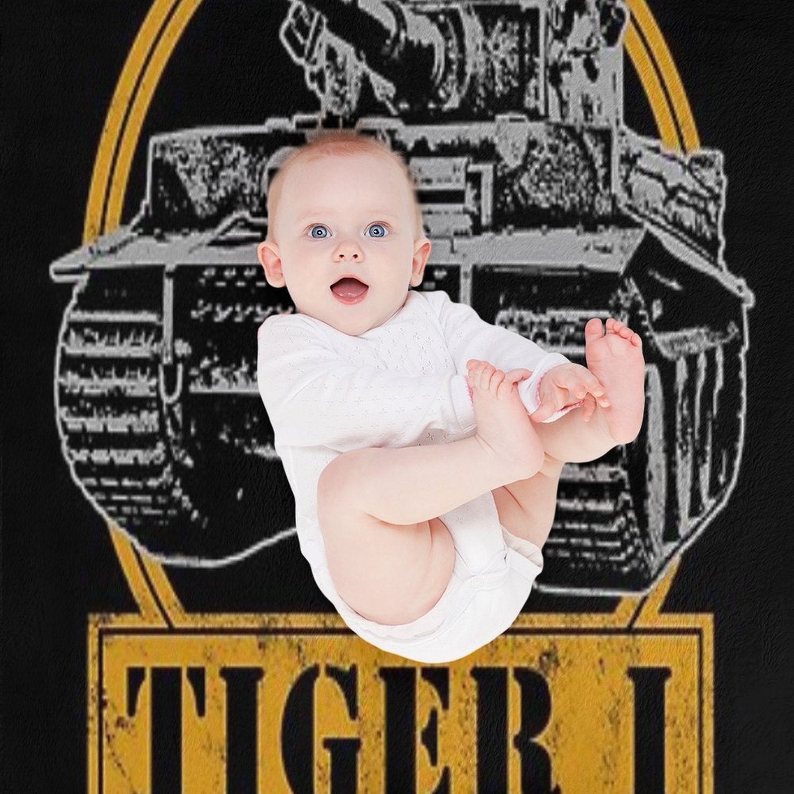 Tiger I - WW2 German Tank Sustainable Throw Blanket