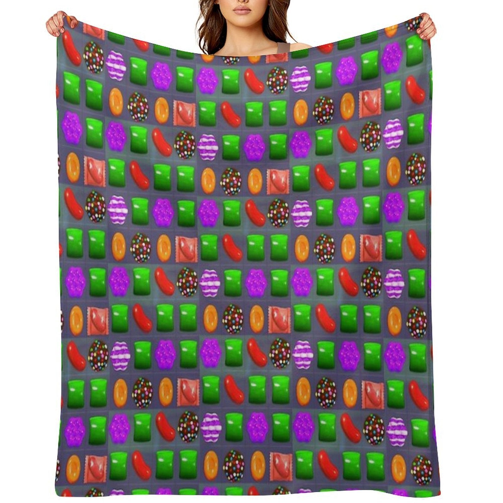 Candy Combo Candy Crush Comfort Throw Blanket