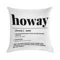 Howay Newcastle City Definition Print Soft Short Plush Fabric Throw Pillow