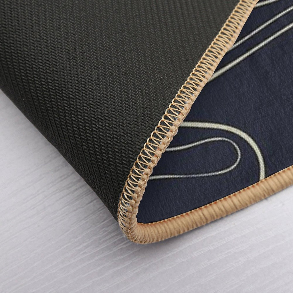 Night Waves  Fade-Resistant Bath Mat