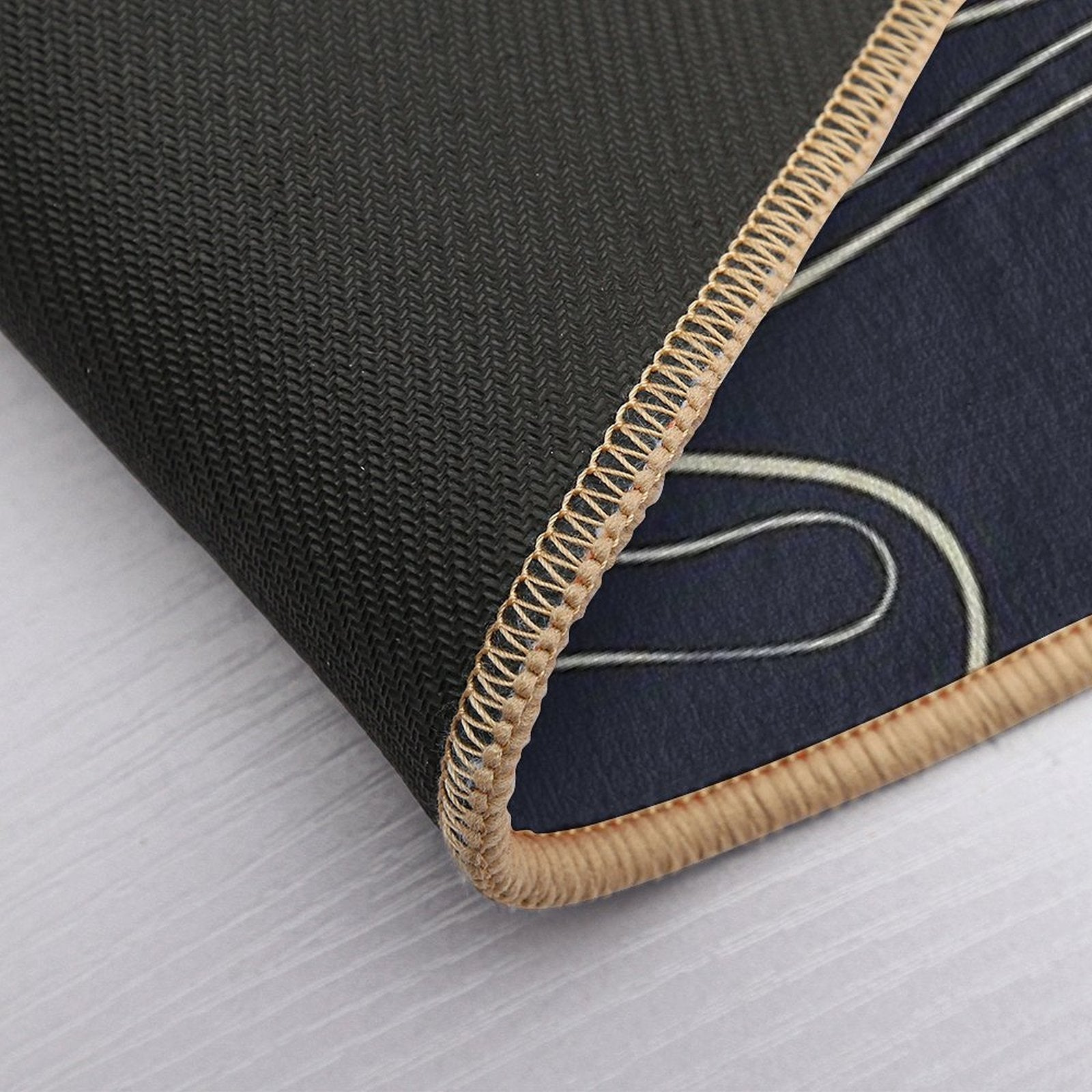 Night Waves  Fade-Resistant Bath Mat