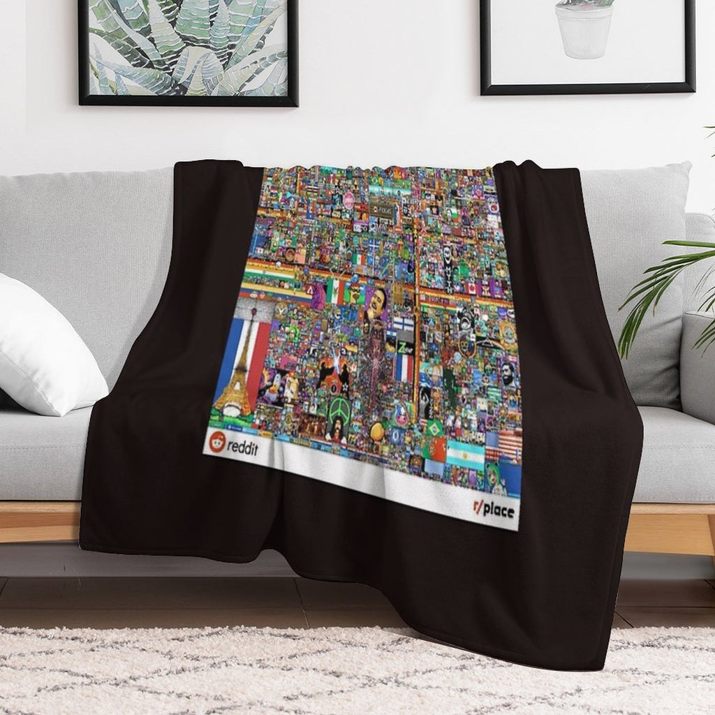 Rplace - Reddit Digital Art - 2022 Classic T-Shirt Sustainable Throw Blanket