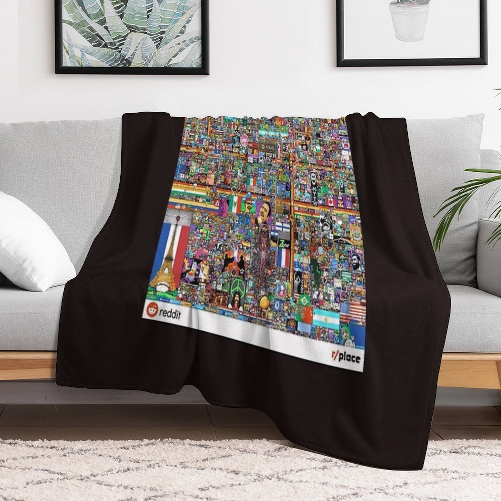 Rplace - Reddit Digital Art - 2022 Classic T-Shirt Sustainable Throw Blanket