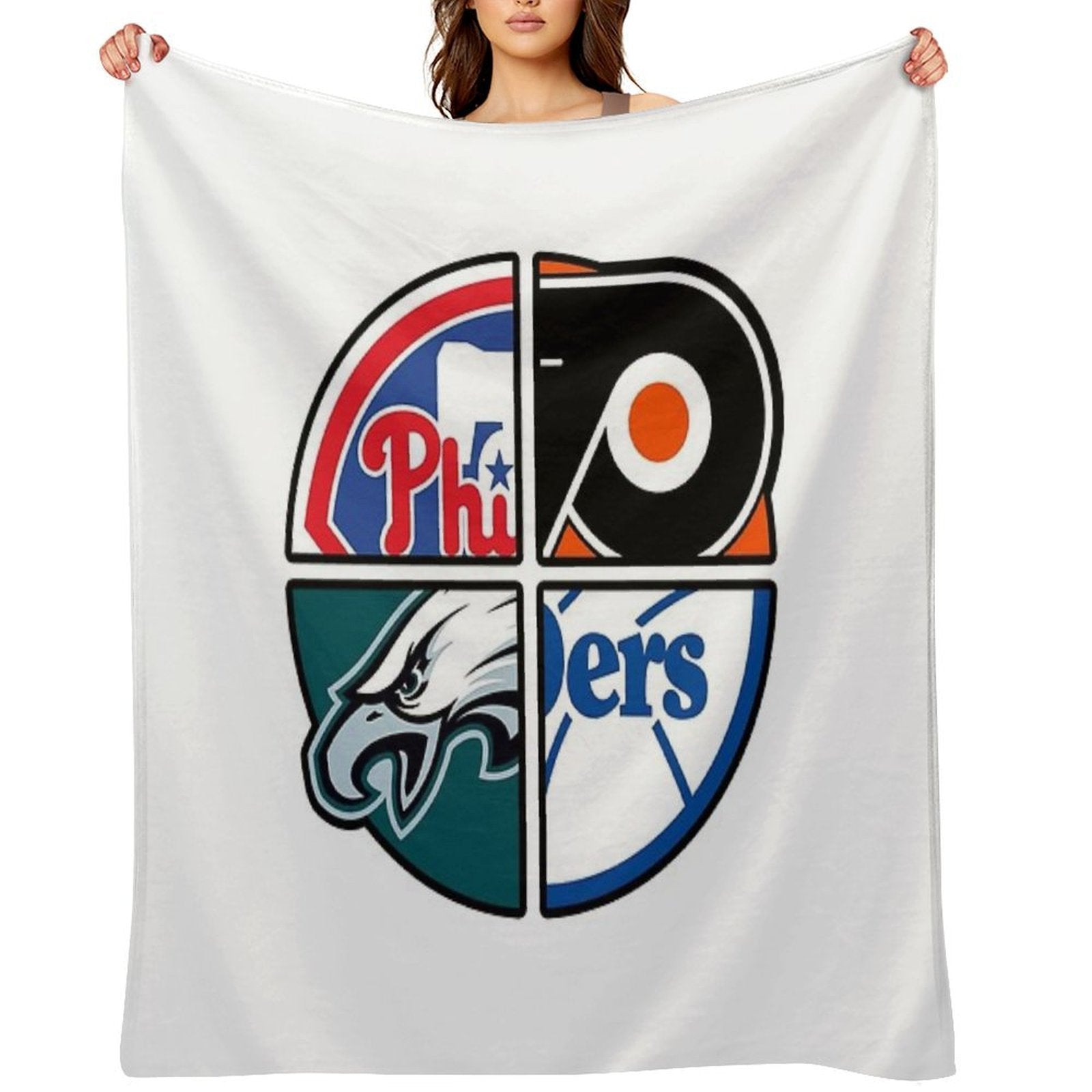 Philadelphia Sports Velvety-soft Throw Blanket
