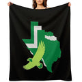 Texas Border, Mean Green Durable Throw Blanket