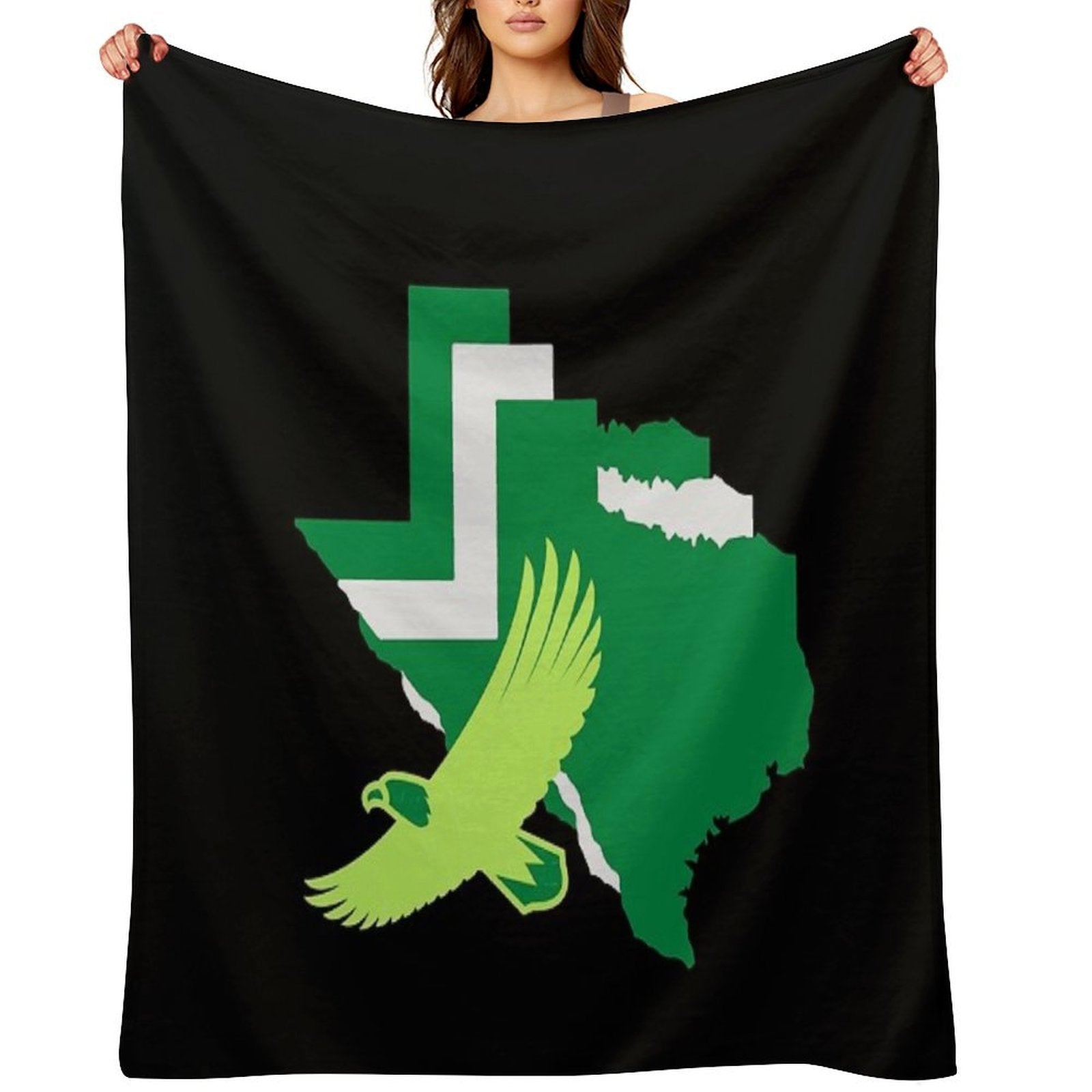 Texas Border, Mean Green Durable Throw Blanket