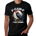 Funny Vintage Crow Santa Hat Pjs Pajamas Christmas Xmas Men  Eco-friendly Material T-Shirt