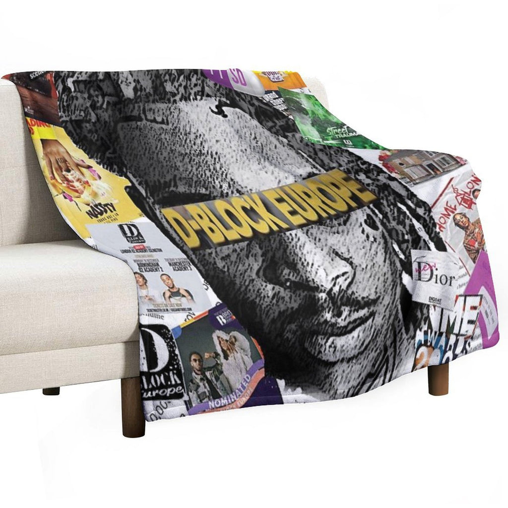 D BLOCK EUROPE SCRAPBOOK Easy Care Throw Blanket