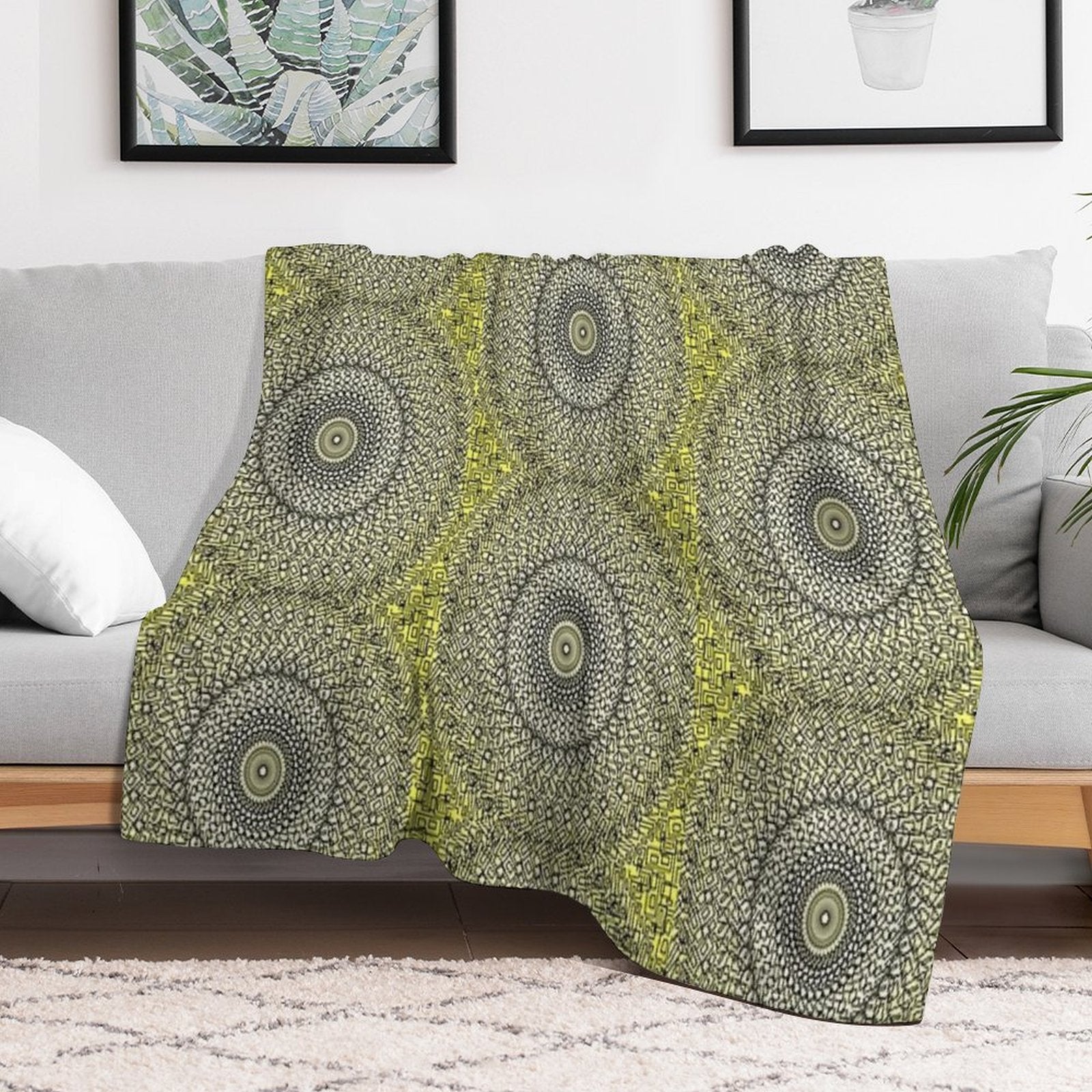 Spiral of Gold Comfort Throw Blanket