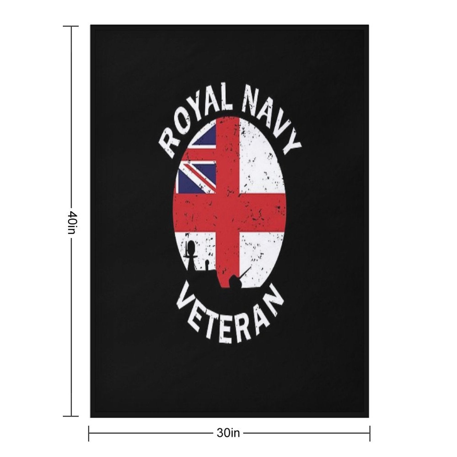 Royal Navy Veteran All-season Throw Blanket