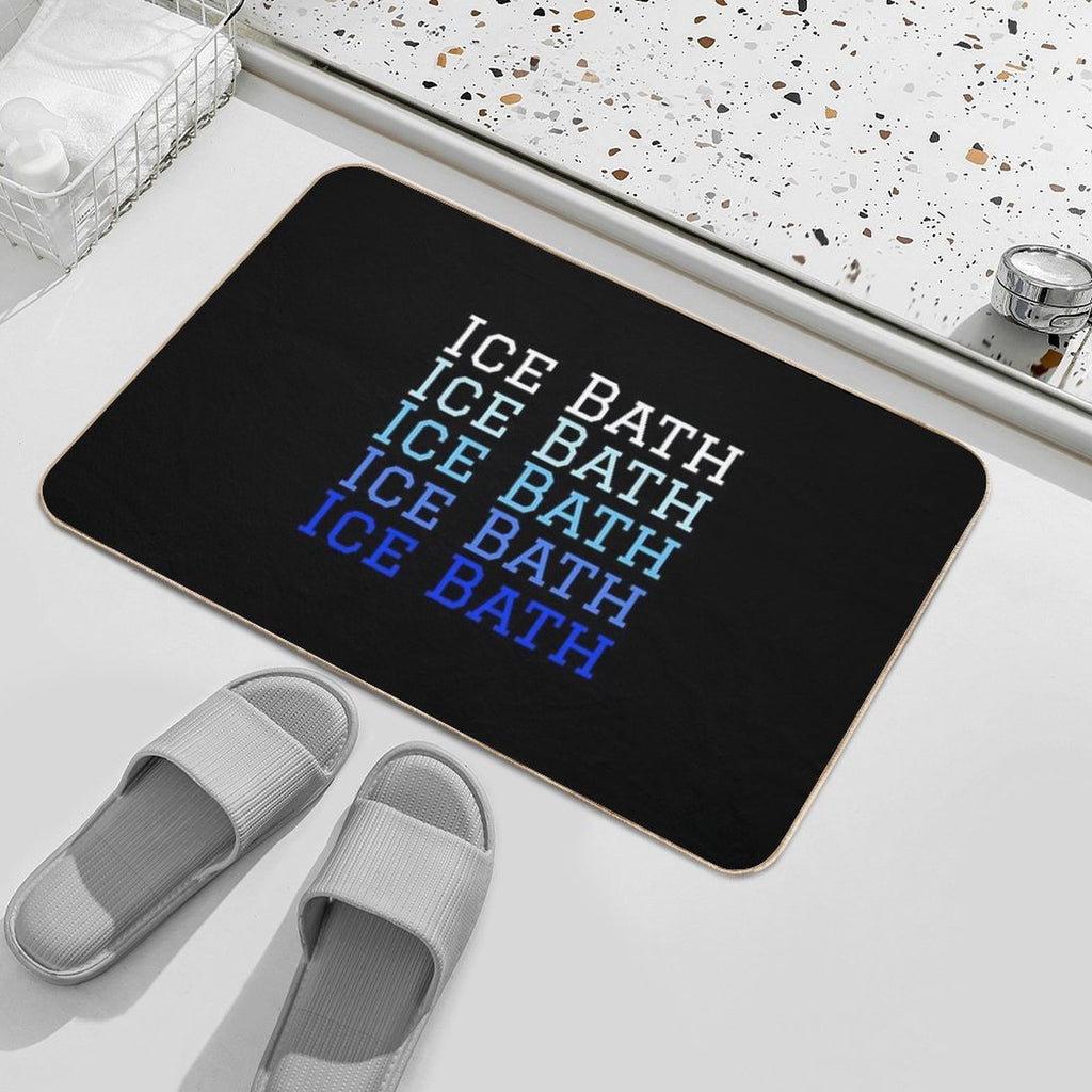 Ice Bath Repeat - Cold Therapy - Wild Swimming Tees  High-Traffic Bath Mat