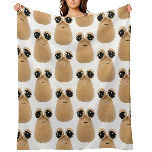 Pou Plush Lightweight Throw Blanket