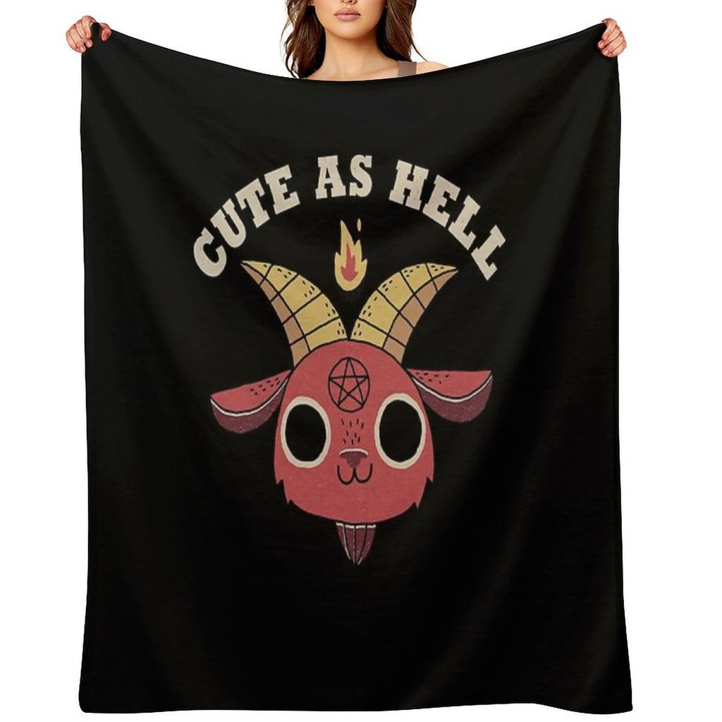 Cute As Hell Travel-friendly Throw Blanket
