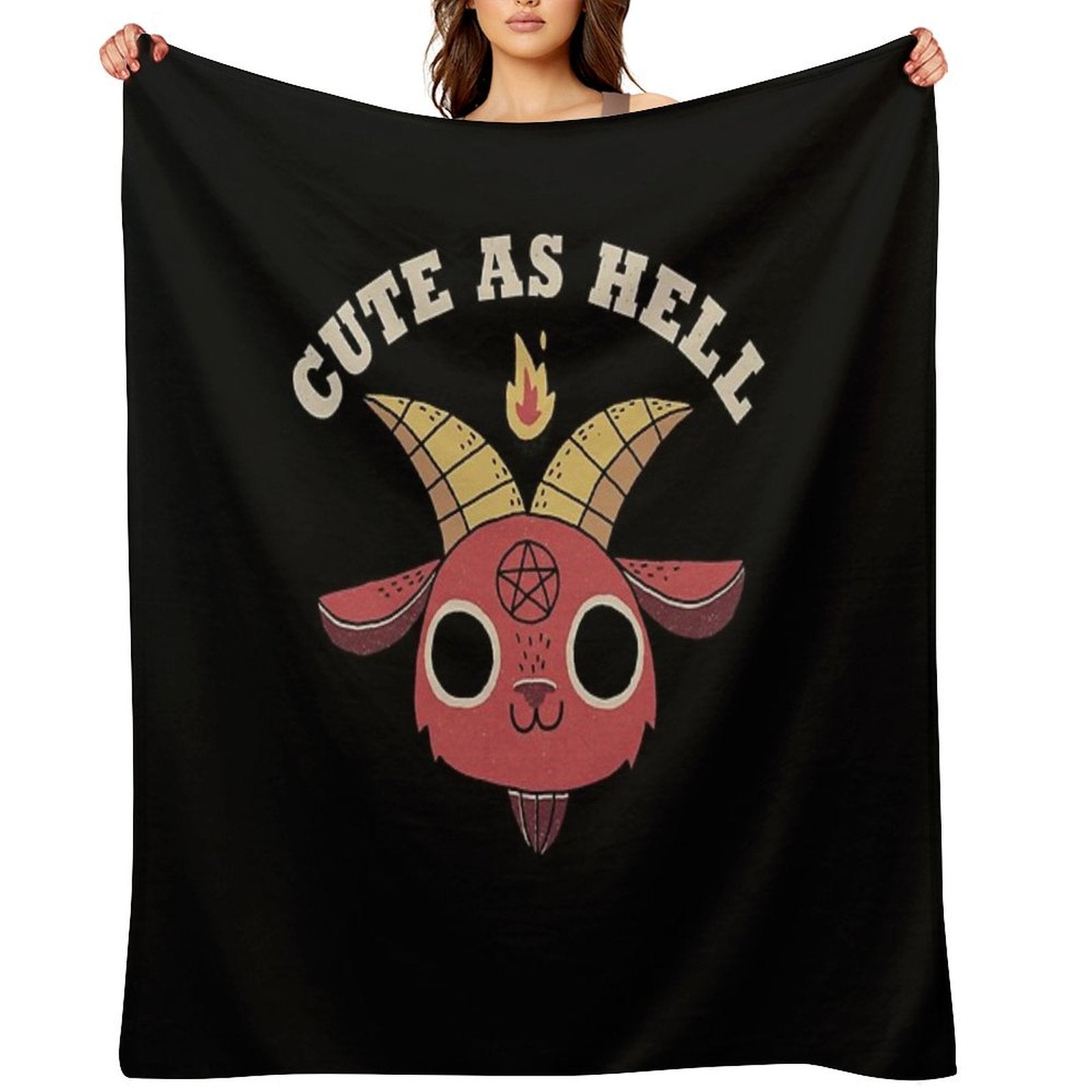 Cute As Hell Travel-friendly Throw Blanket