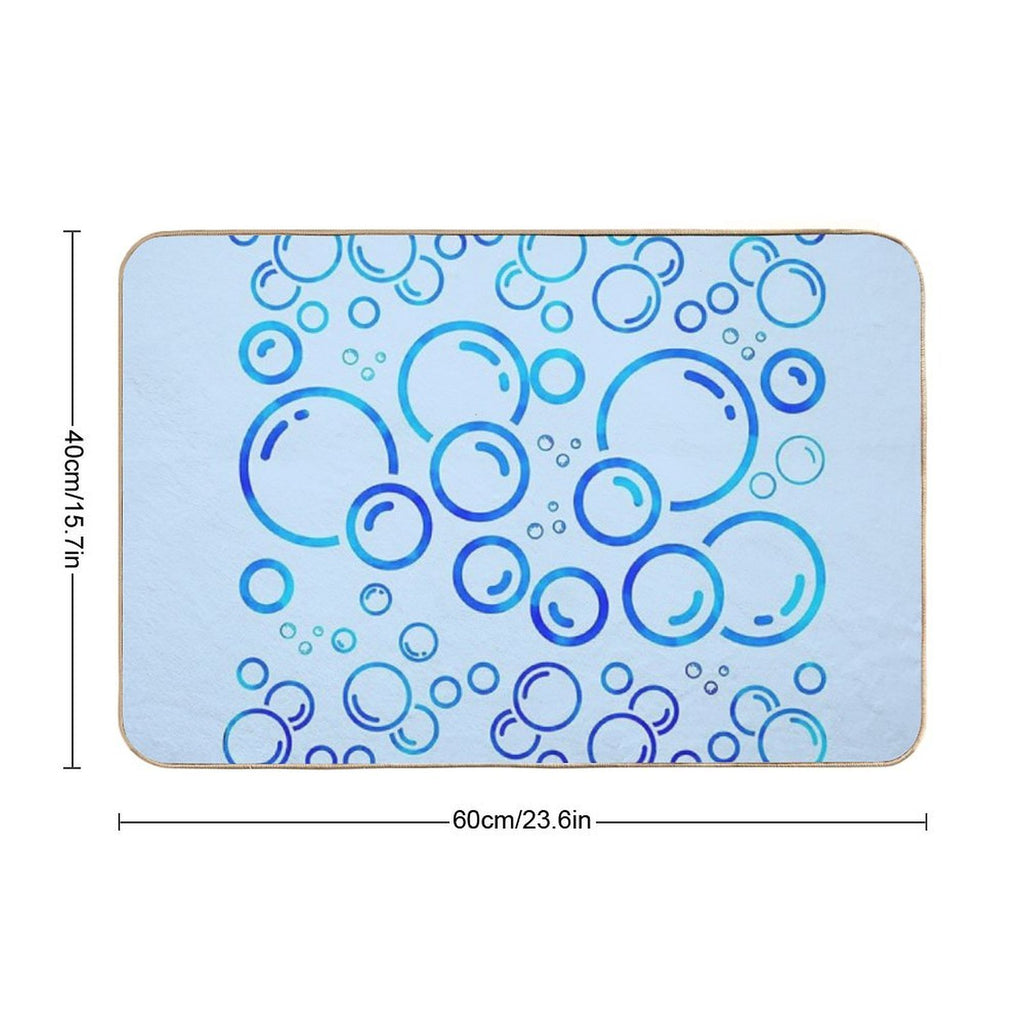 Bubble Blues  Anti-Trip Bath Mat
