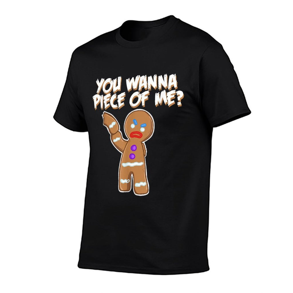 Miftees Christmass You Wanna Piece Of Me Funny Gingerbread Man  Odor-resistant T-Shirt