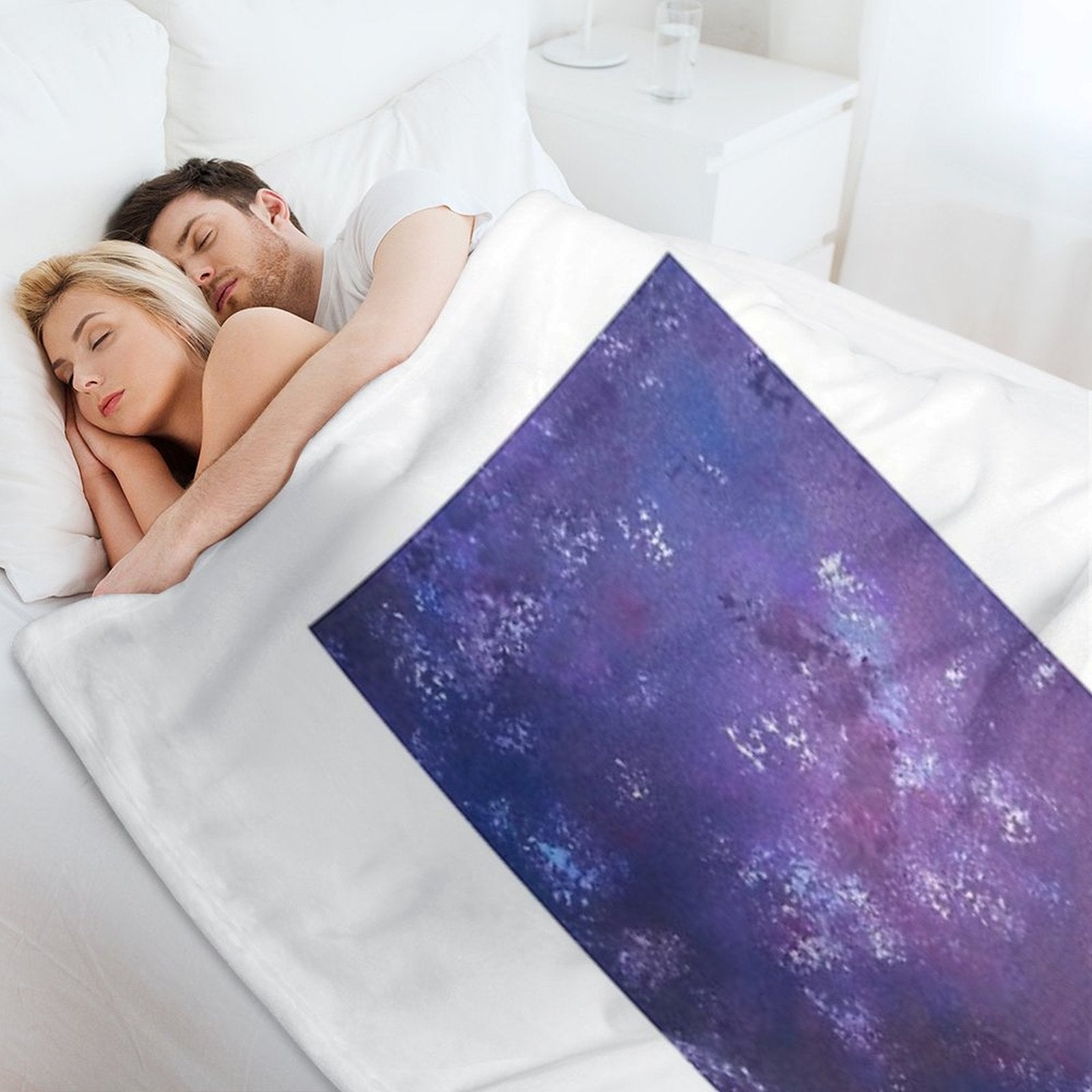 Another Take on Time And Space Velvety-soft Throw Blanket