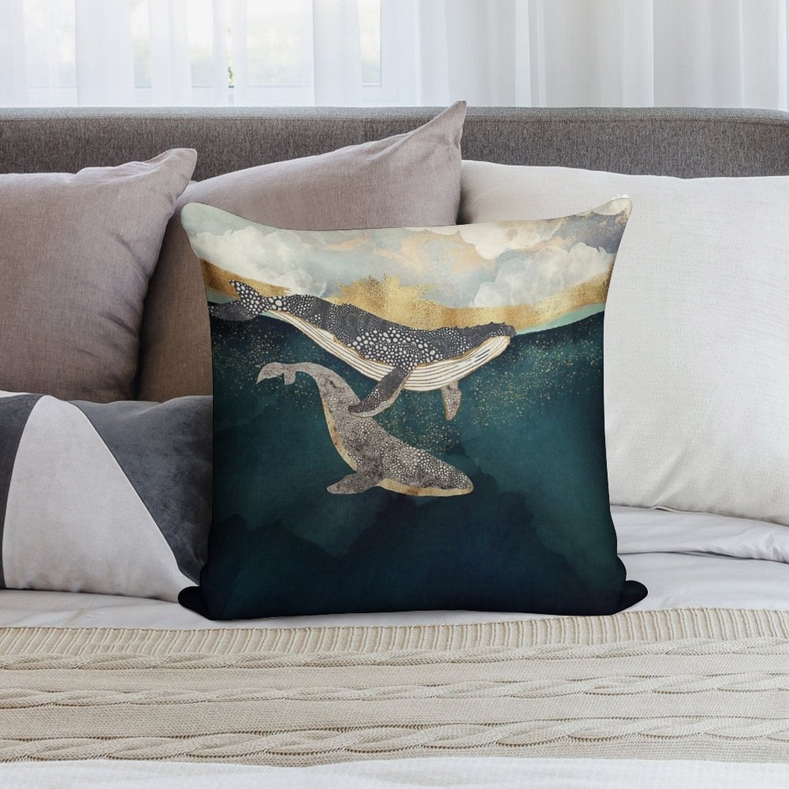 Bond II Soft Home Decor Throw Pillow