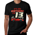 Its My Birthday Im 13 Race Car 13th Bday Thirteen Year Boys  Vintage-inspired T-Shirt
