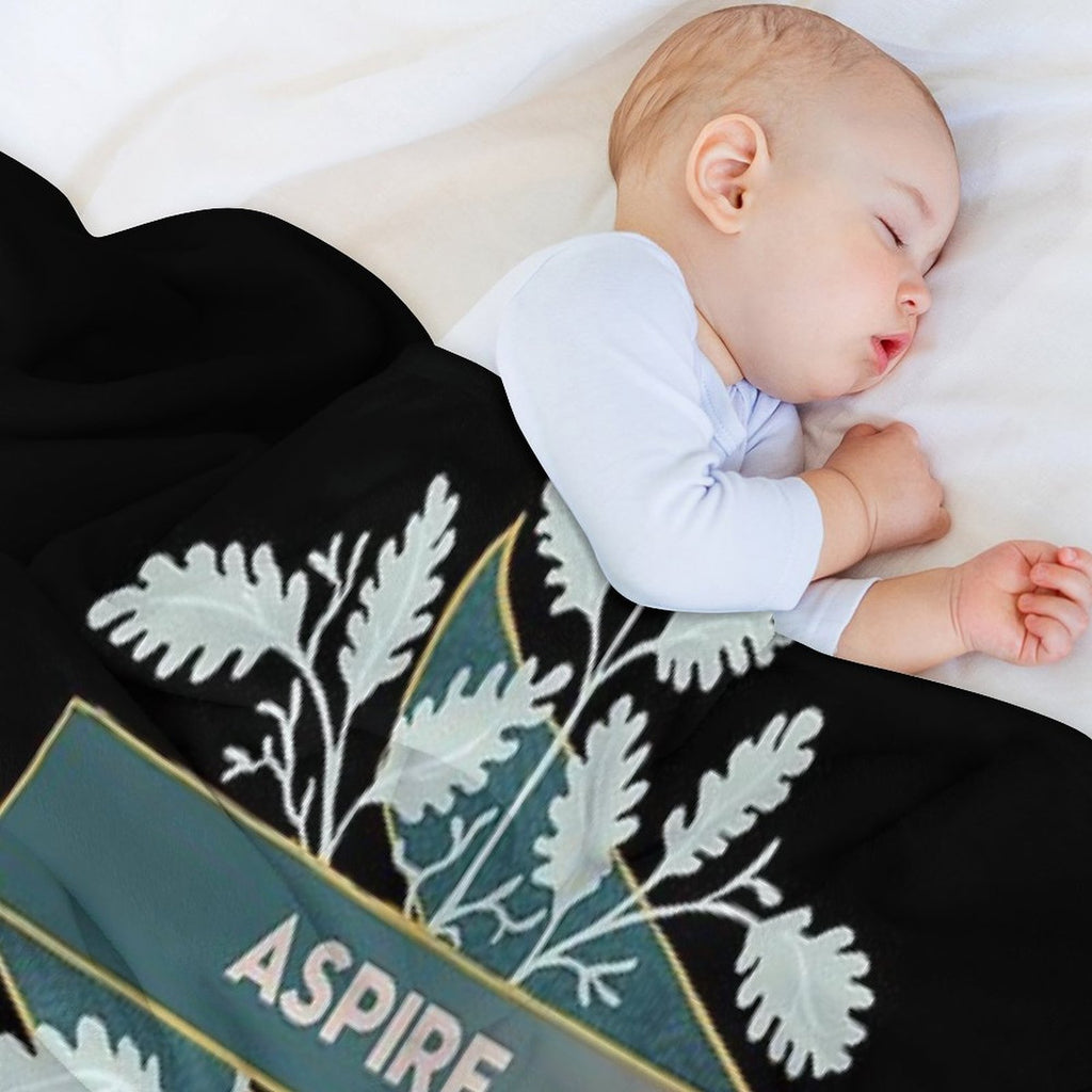 Aspire To Be As Badass As Ruth Bader Ginsburg Machine-washable Throw Blanket