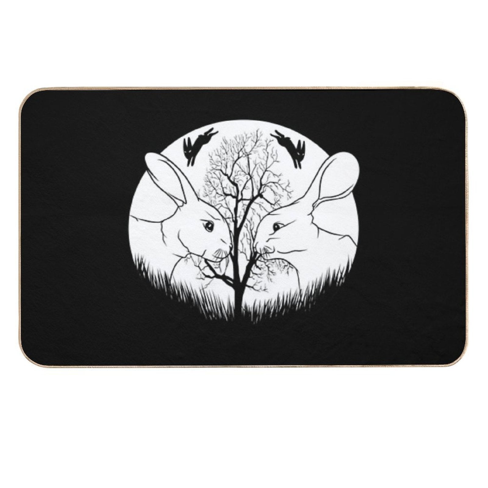 Watership Down Rabbits  Toxin-Free Bath Mat