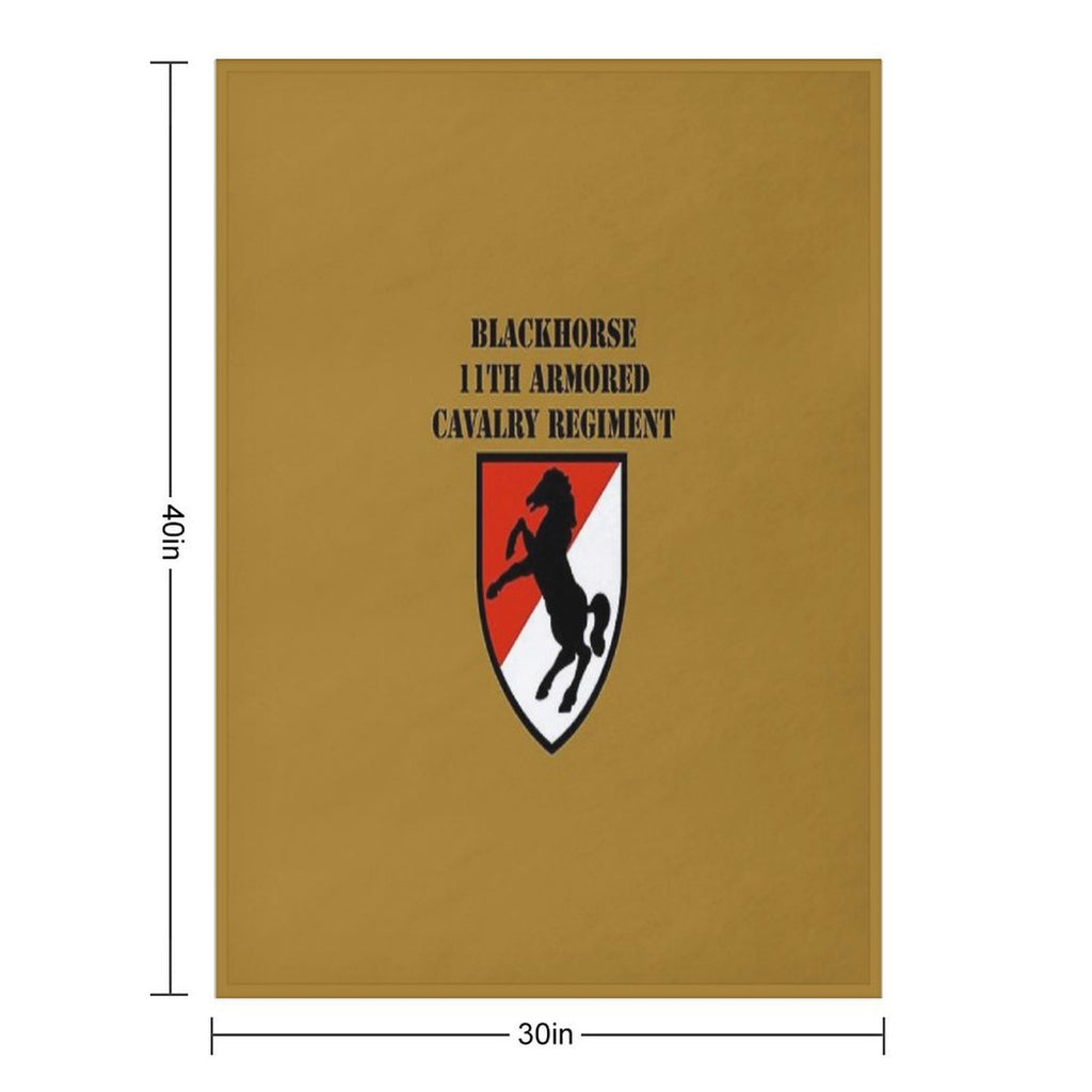 BLACKHORSE 11TH ARMORED CAVALRY REGIMENT Premium Throw Blanket