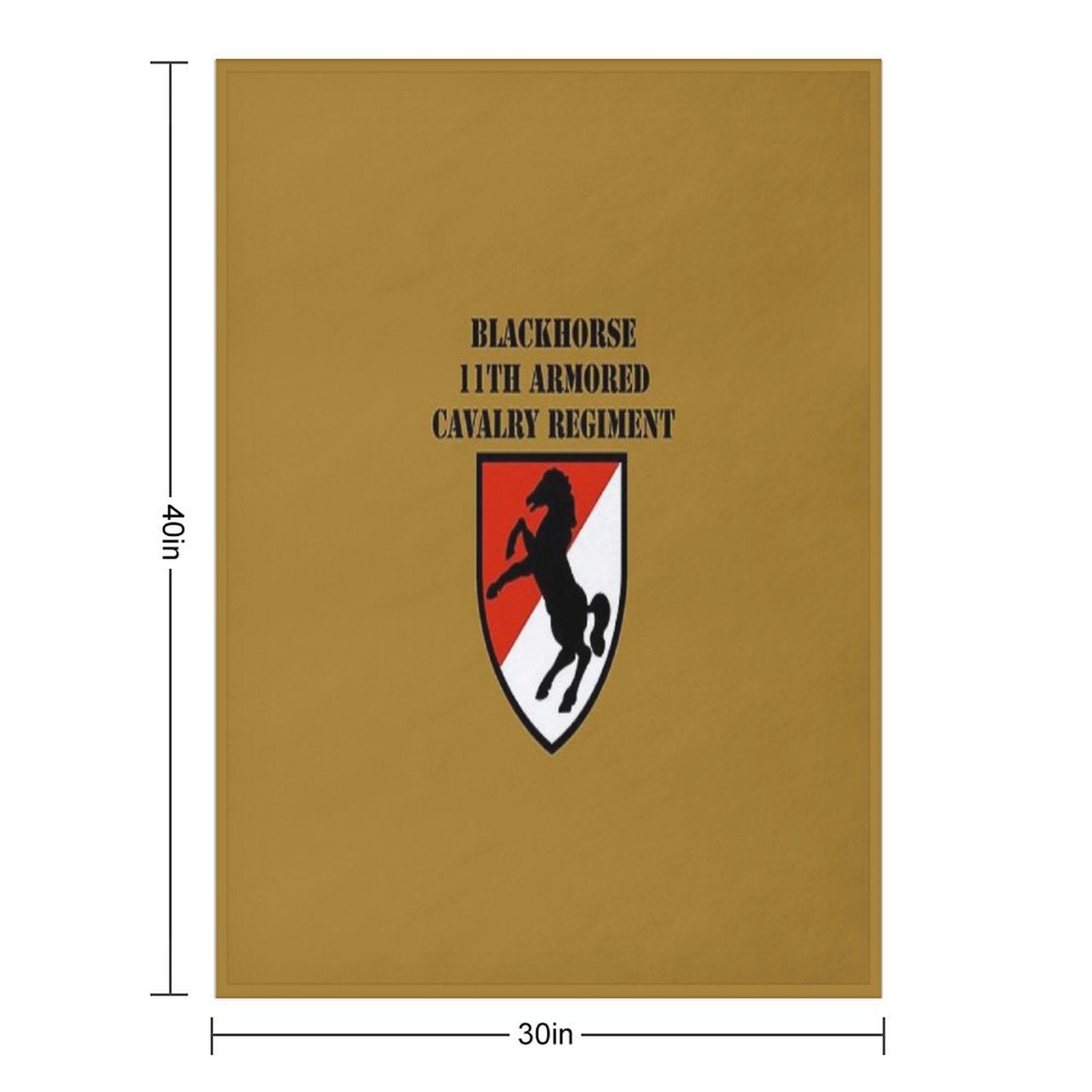 BLACKHORSE 11TH ARMORED CAVALRY REGIMENT Premium Throw Blanket