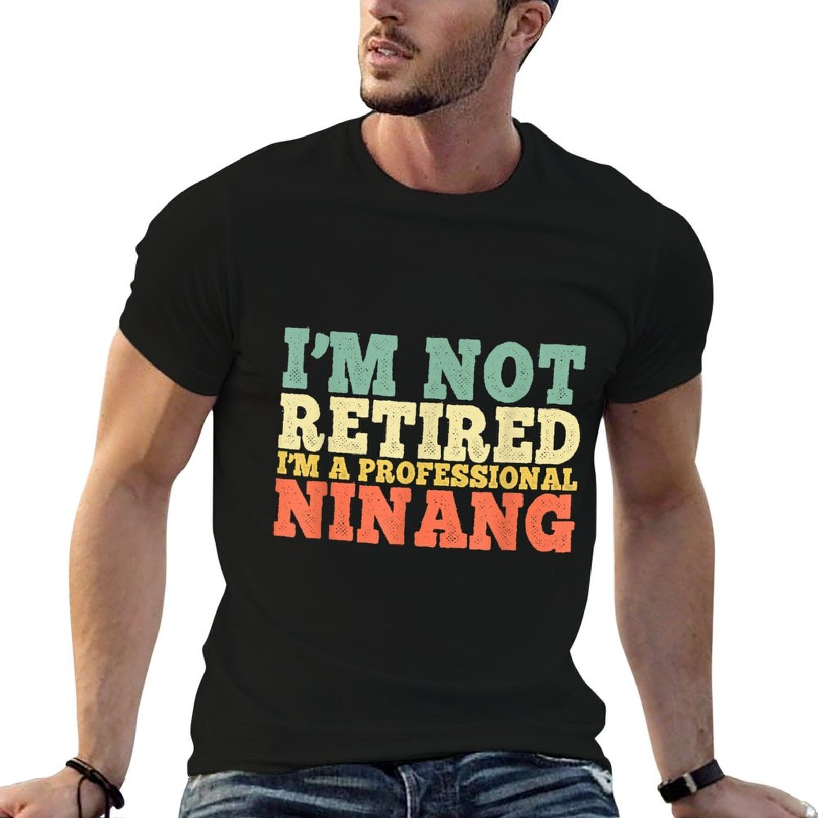 I'm Not Retired Professional Ninang Vintage Retirement Gift  Polyester Blend T-Shirt