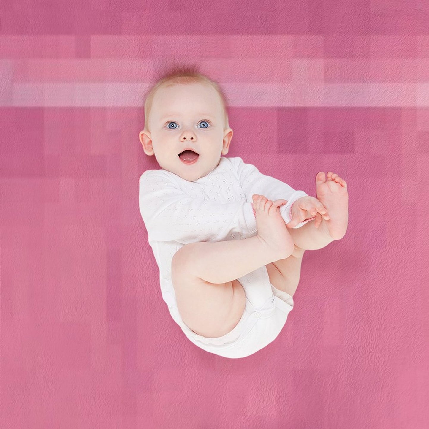 Minecraft Pink Pixel Bed Lightweight Throw Blanket