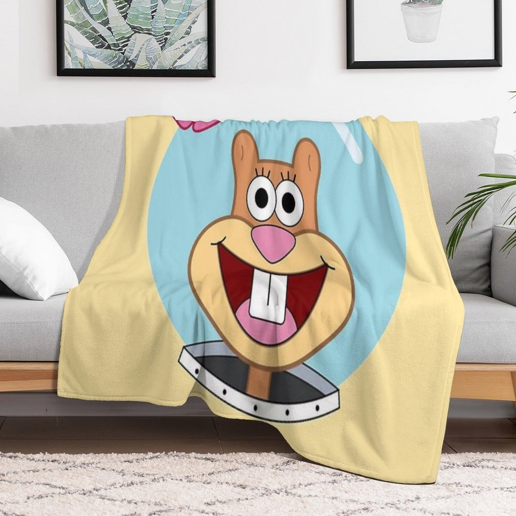 Sandy Cheeks Eco-conscious Throw Blanket