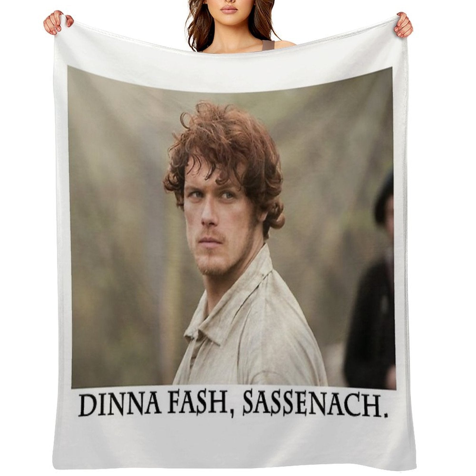 Dinna Fash, Sassenach. Plush Throw Blanket