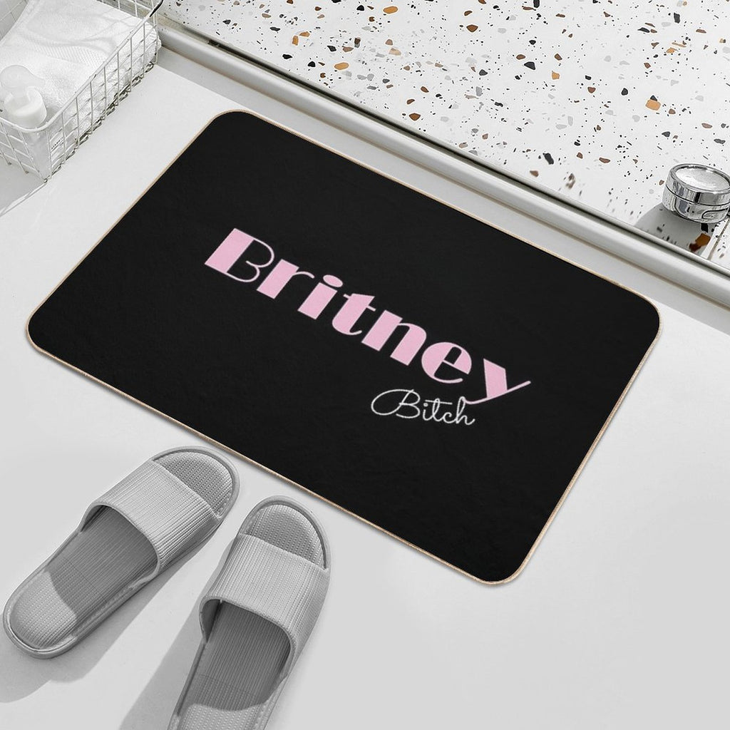Britney. Bitch  Long-Lasting Bath Mat