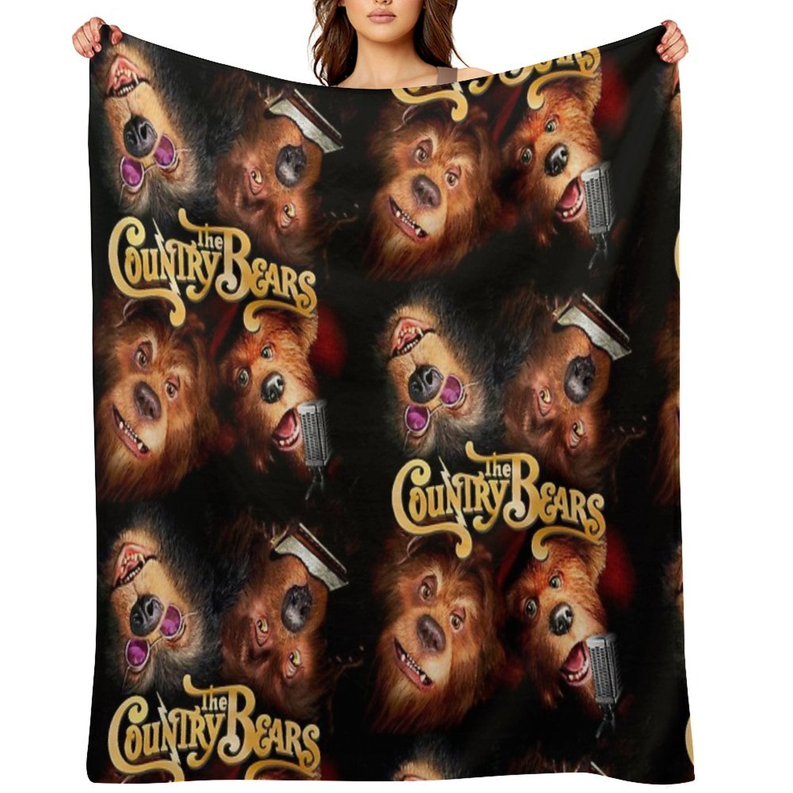 The Country Bears Travel-friendly Throw Blanket