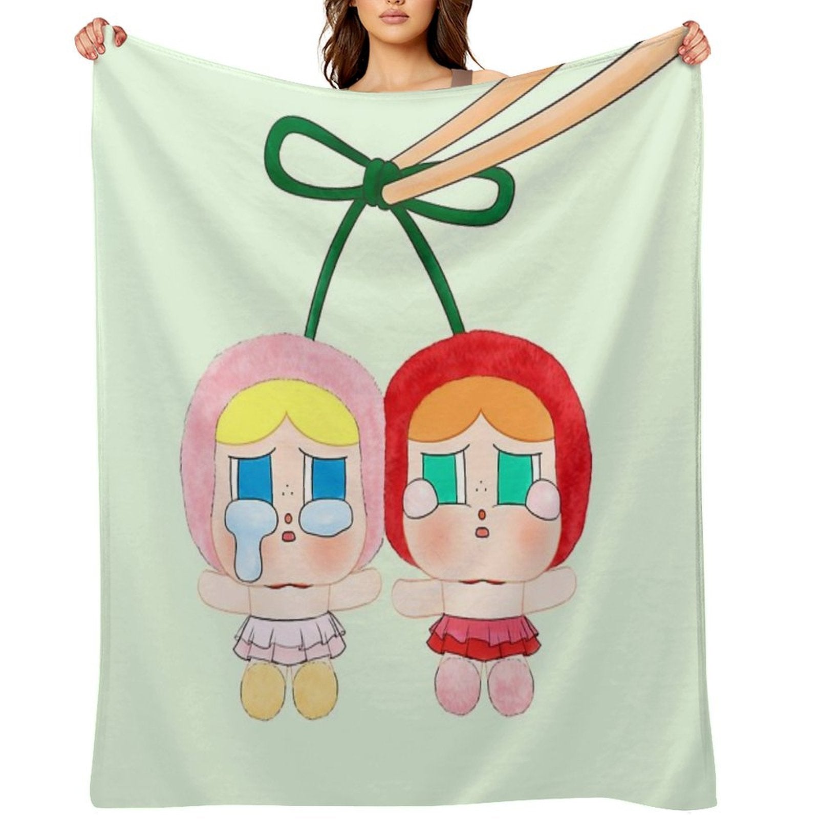 Cherry Crybaby Eco-conscious Throw Blanket