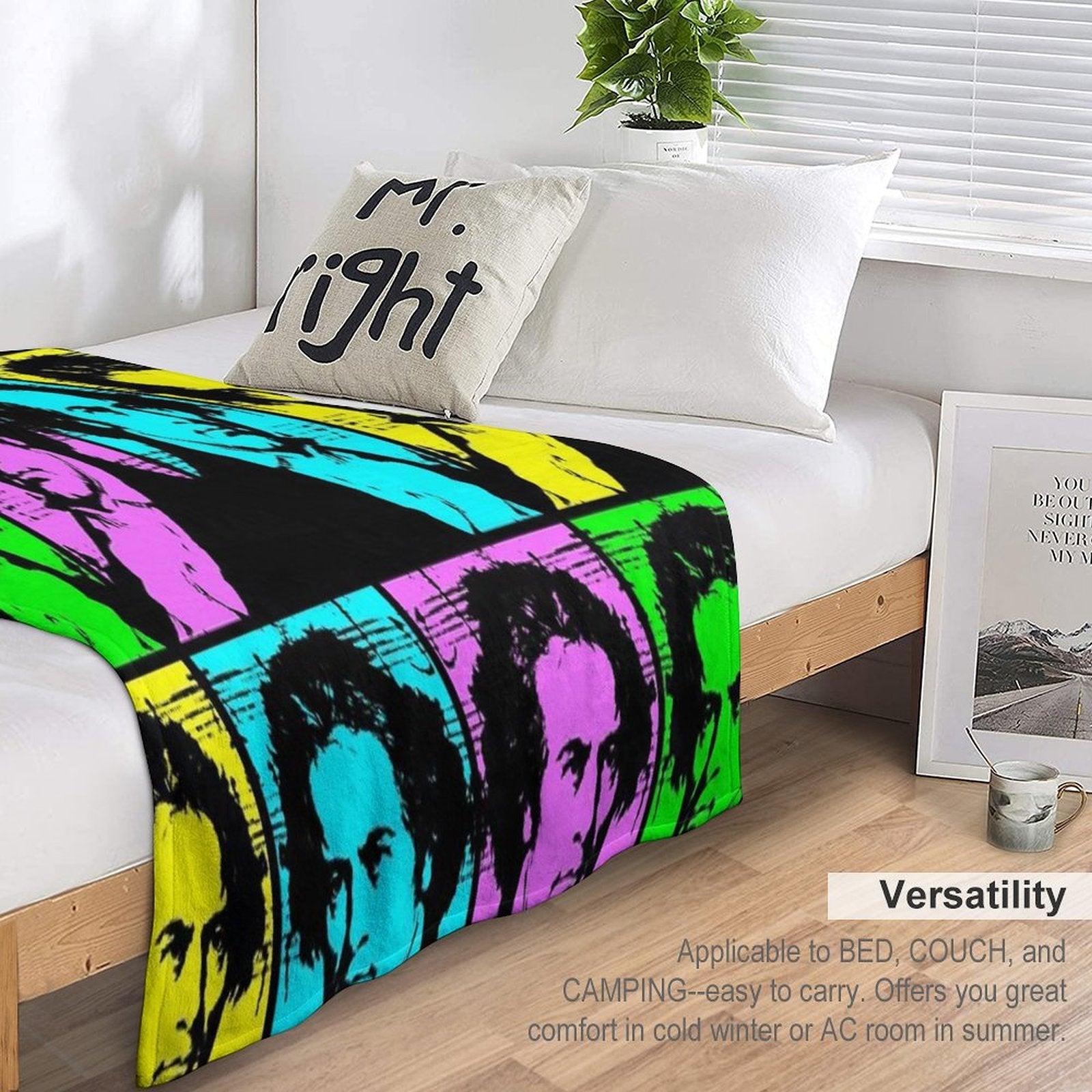 Pop Art Beethoven Travel-friendly Throw Blanket