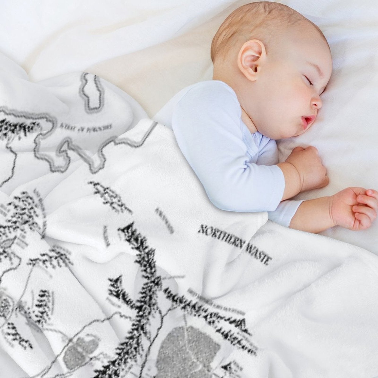 Fantasy Map Eco-conscious Throw Blanket