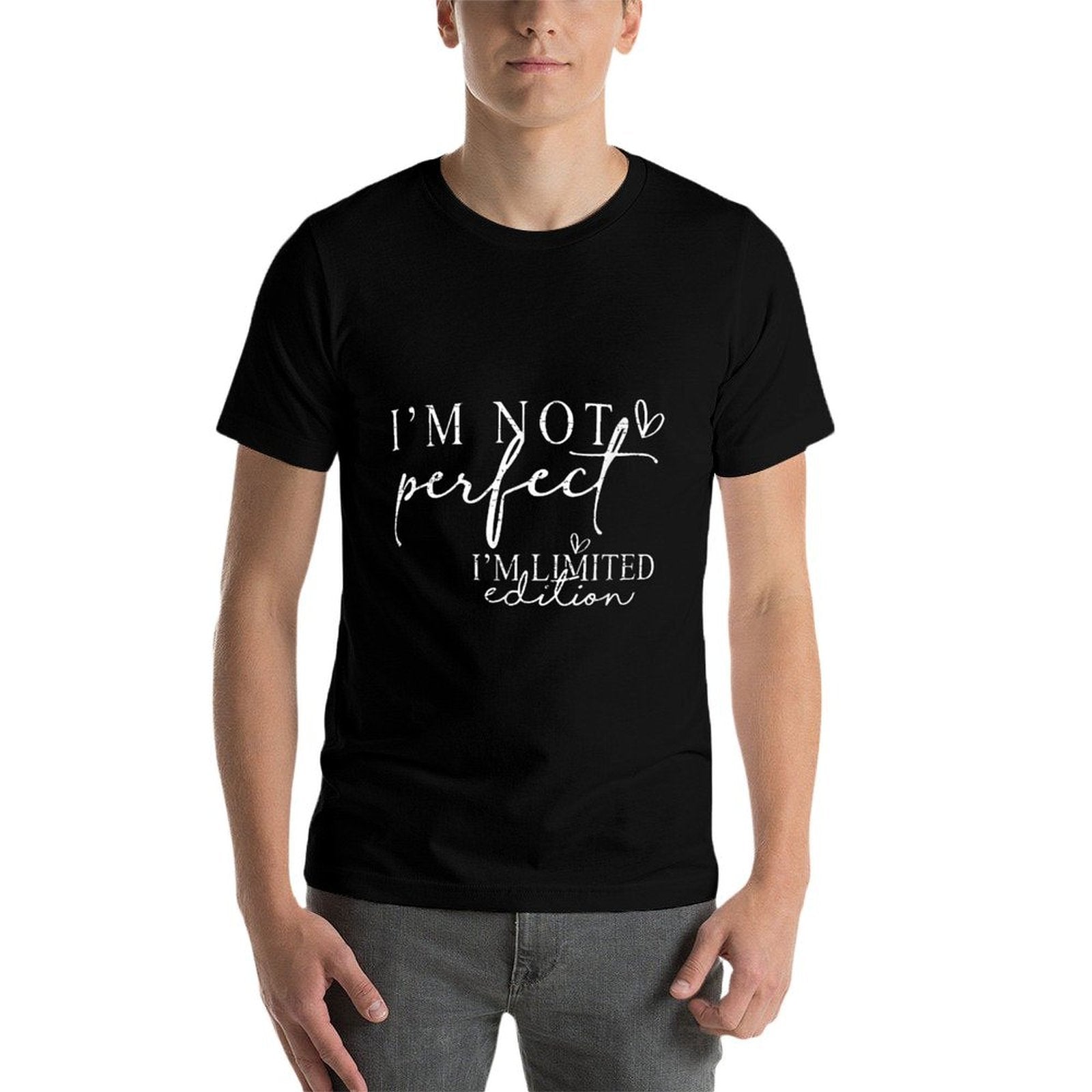 Vintage Retro Im Not Perfect Im Limited Edition Funny  Fade-proof Color T-Shirt