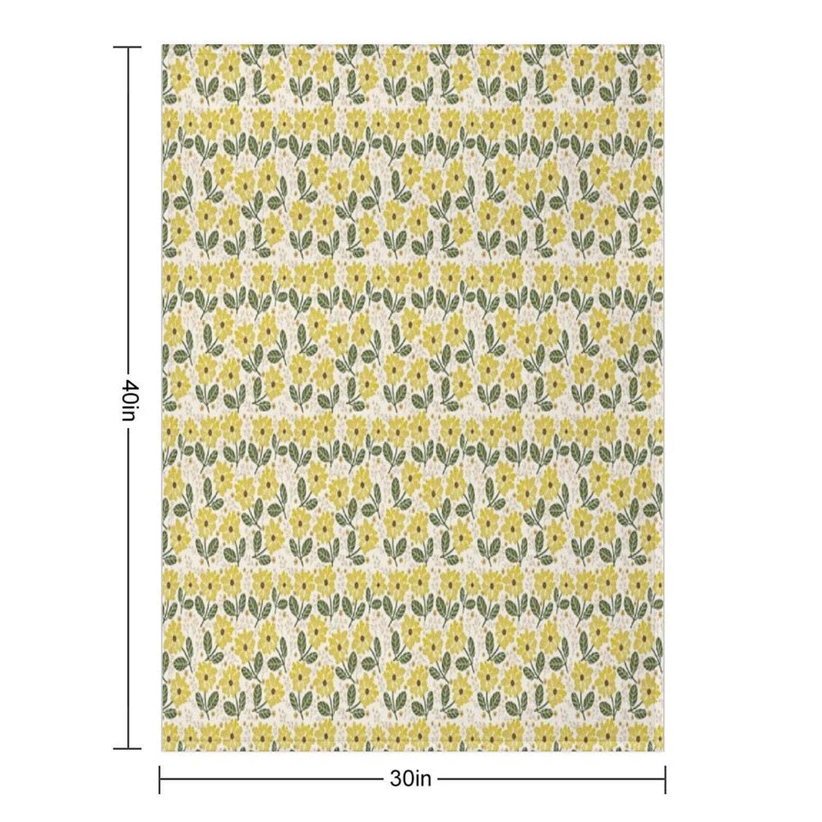 Golden Bloom All-season Throw Blanket