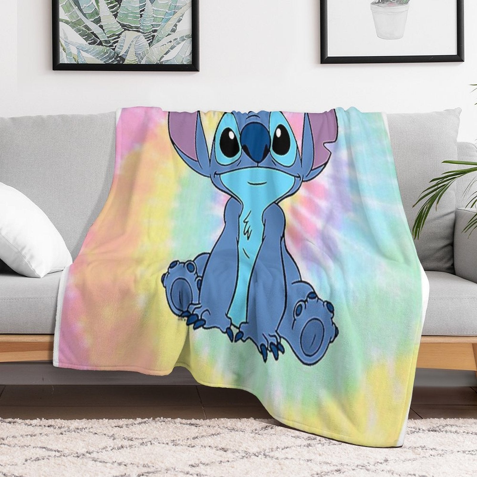 Colorfull Stitch Velvety-soft Throw Blanket