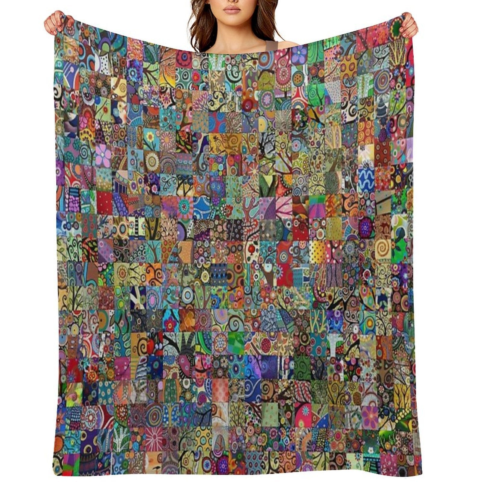 Folk Art Premium Throw Blanket